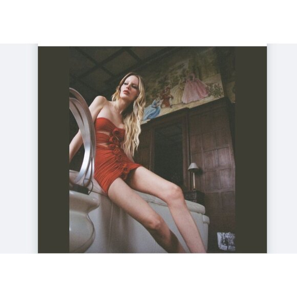 La Reveche Vesna One Piece in Red Large New Womens Cut out Swimsuit - Picture 12 of 12